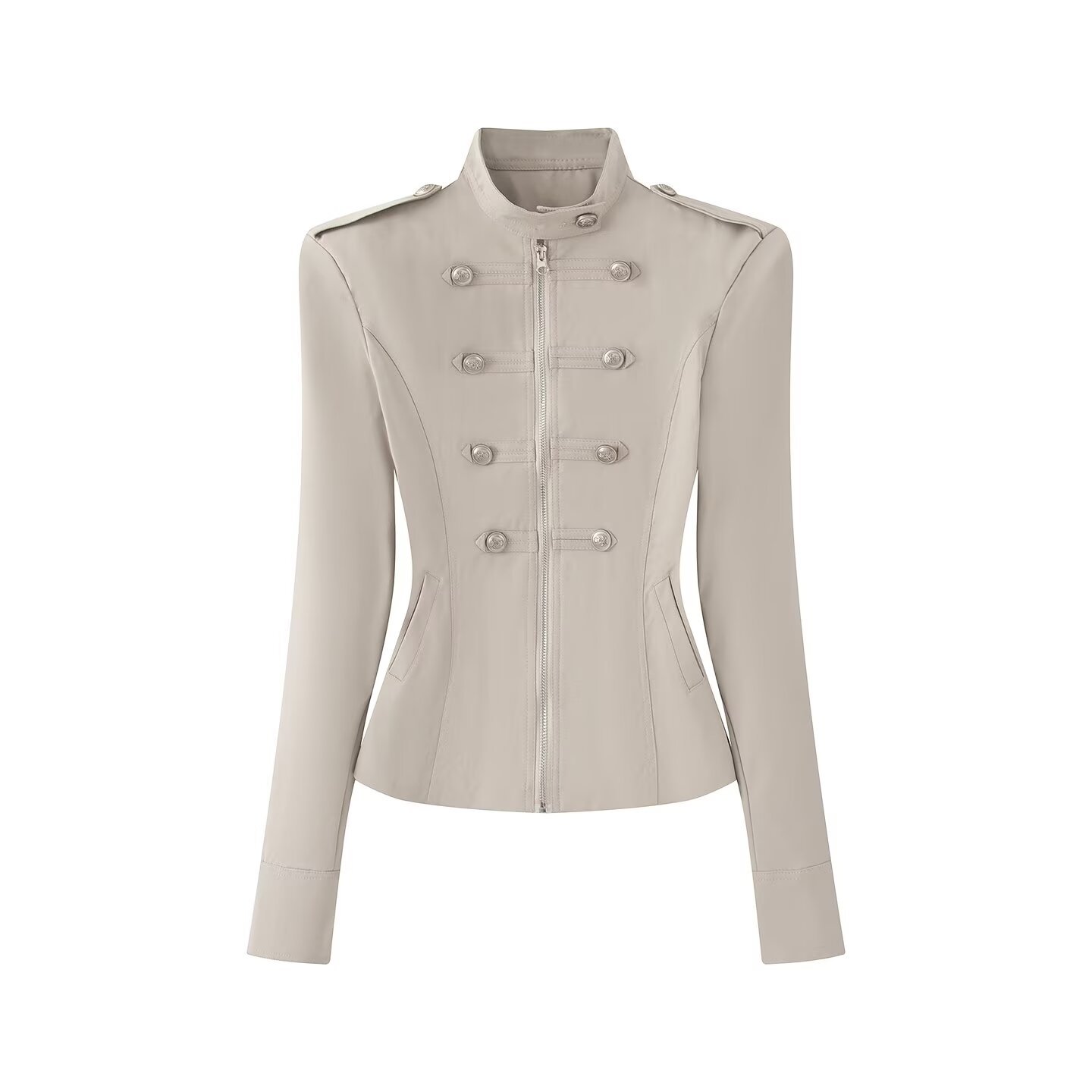 Women's Retro Slim Fit Zip-Up Jacket