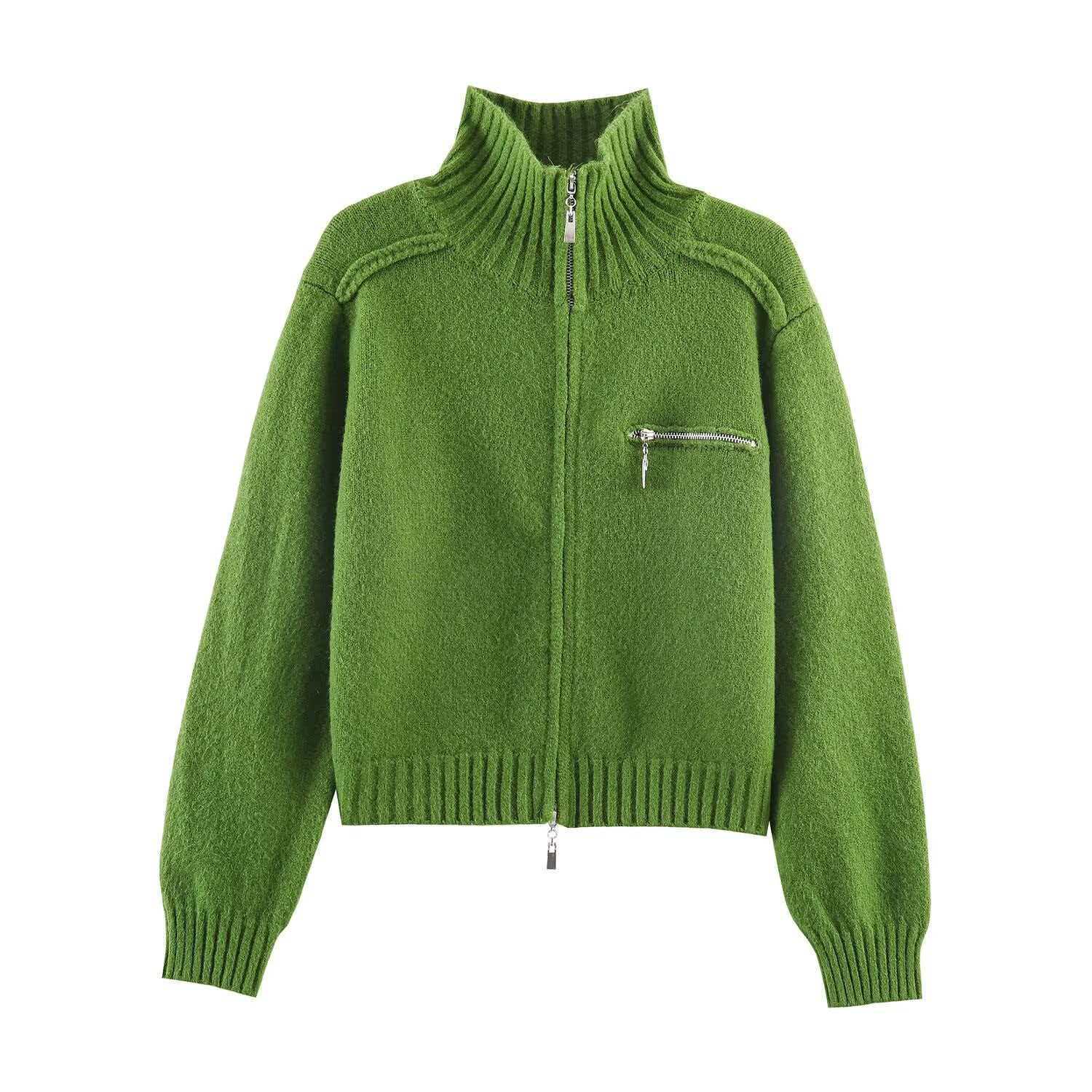 Women's Soft Knit Double-Zip Cardigan Sweater