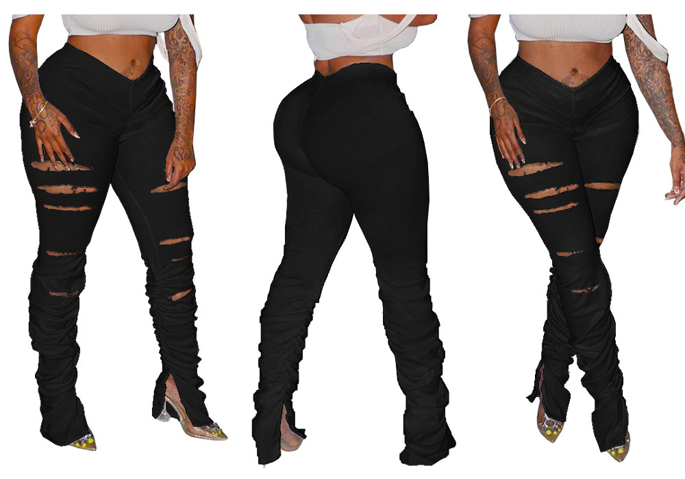 Women's Flared Pants Lightweight Streetwear Casual Trousers
