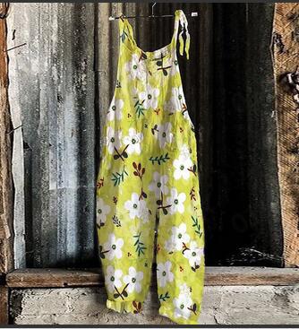 Sweet Floral Print Wide-Leg Jumpsuit