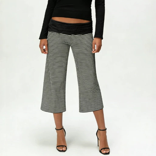 Women's Casual Capri Pants Loose Fit Polyester