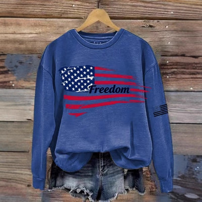 Women's American-Style Freedom Graphic Crewneck Sweatshirt