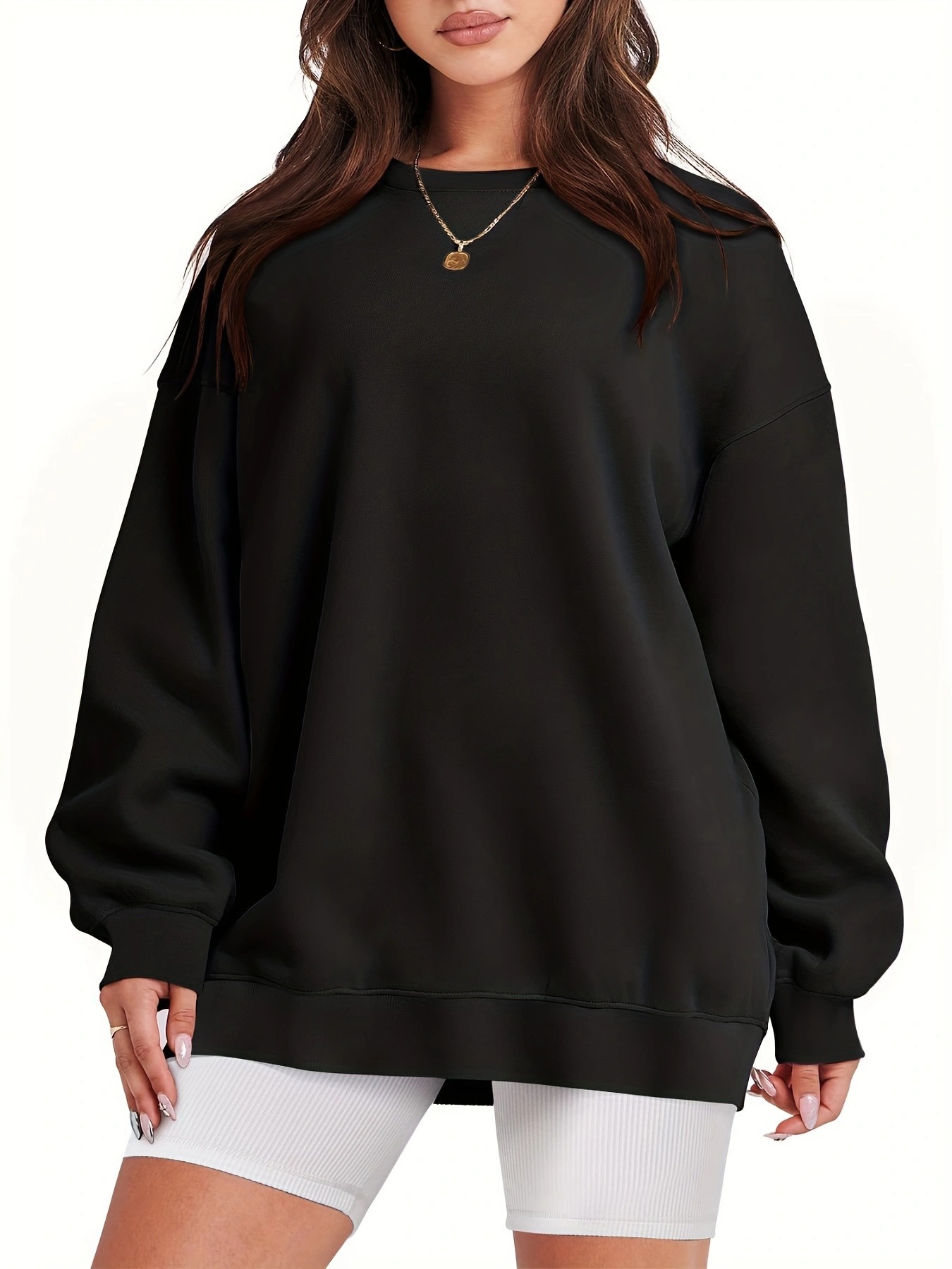 Women's Oversized Loose Crewneck Pullover Sweatshirt Long Sleeve
