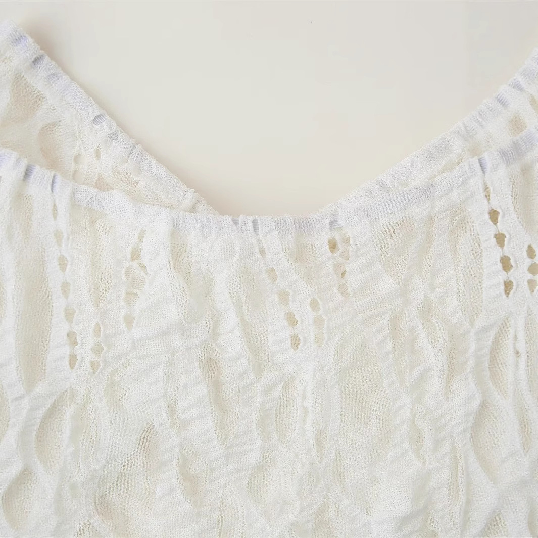 Elegant Lace Layered Dress with Belt
