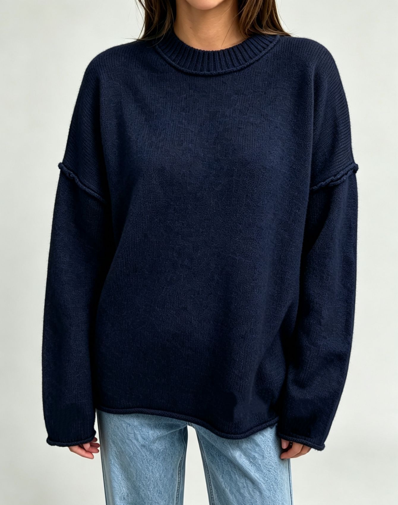 Women's Oversized Pullover Sweater Loose Casual Knit Top
