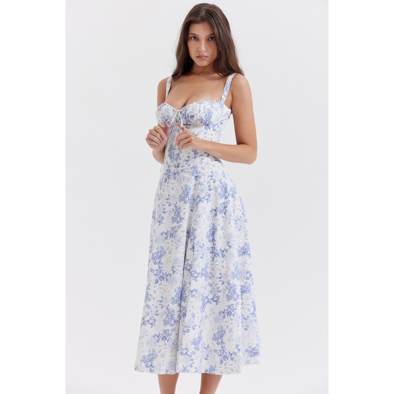 Women's Sleeveless A-Line Midi Dress Solid Color Commuter Style