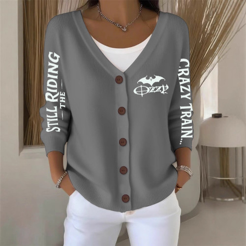 Casual Long-Sleeve Open-Front Cardigan Sweater