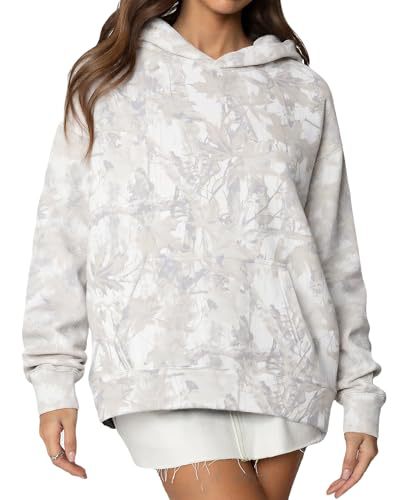 Women's Tree Leaf Leopard Print Hoodie