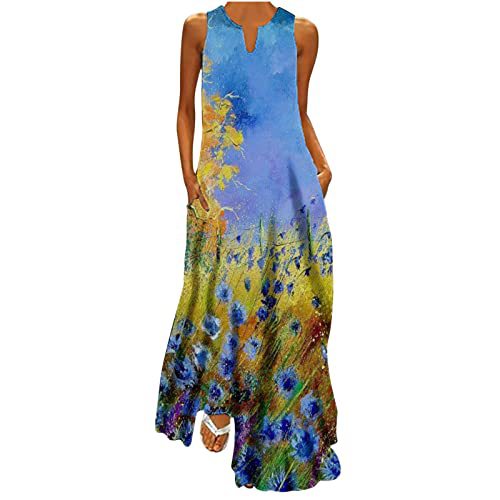 Women's Floral Butterfly Print Pleated Midi Dress