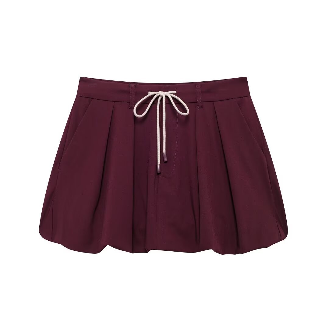 Women's Zip Jacket and Lantern Mini Skirt Set