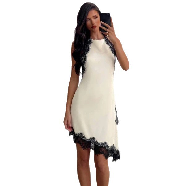 Sexy Deep V-Neck Lace Bodycon Mini Dress