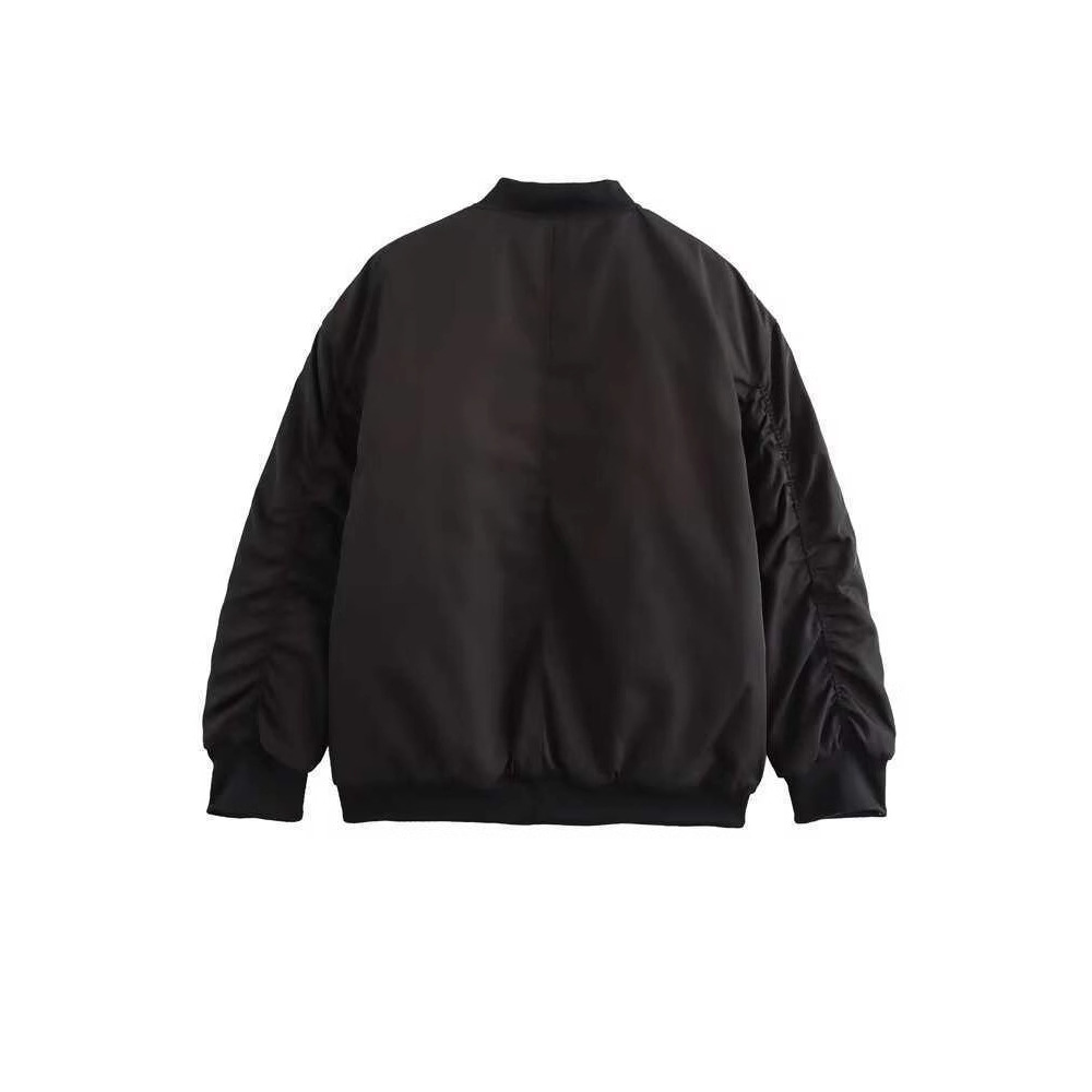 Black Oversized Baseball Jacket