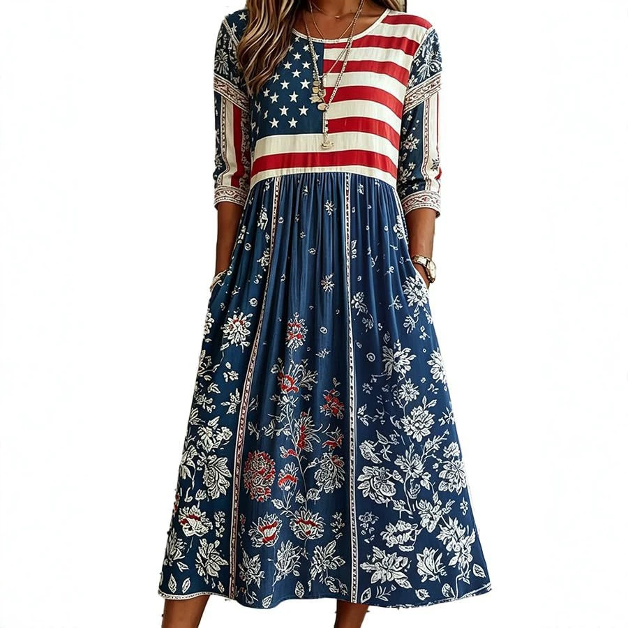 Women's Sleeveless Floral Print Ruched Bodycon Midi Dress