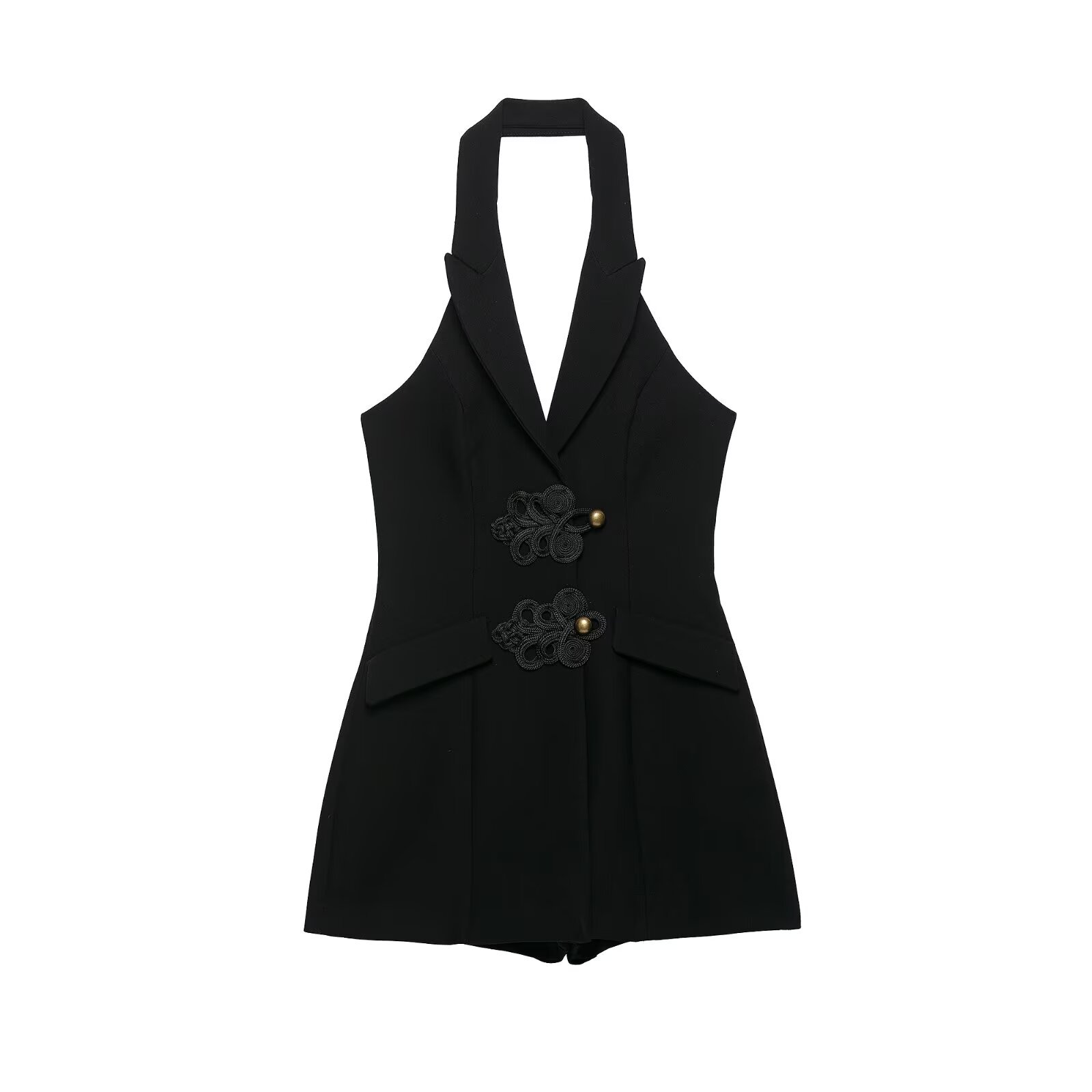 Women's Halter Neck Knot Detail Jumpsuit