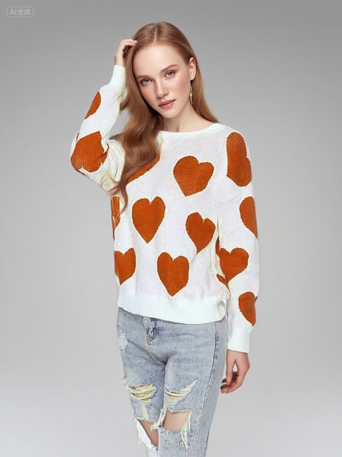 Women's Off-Shoulder Knit Sweater Loose Lazy Style Short Long Sleeve Pullover