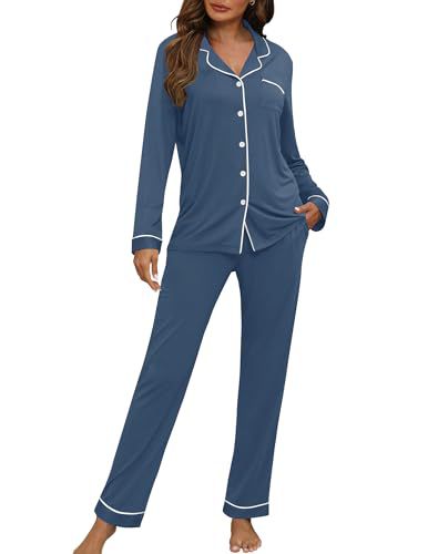 Women's Cuban Collar Polka Dot Print Long Sleeve Shirt Set