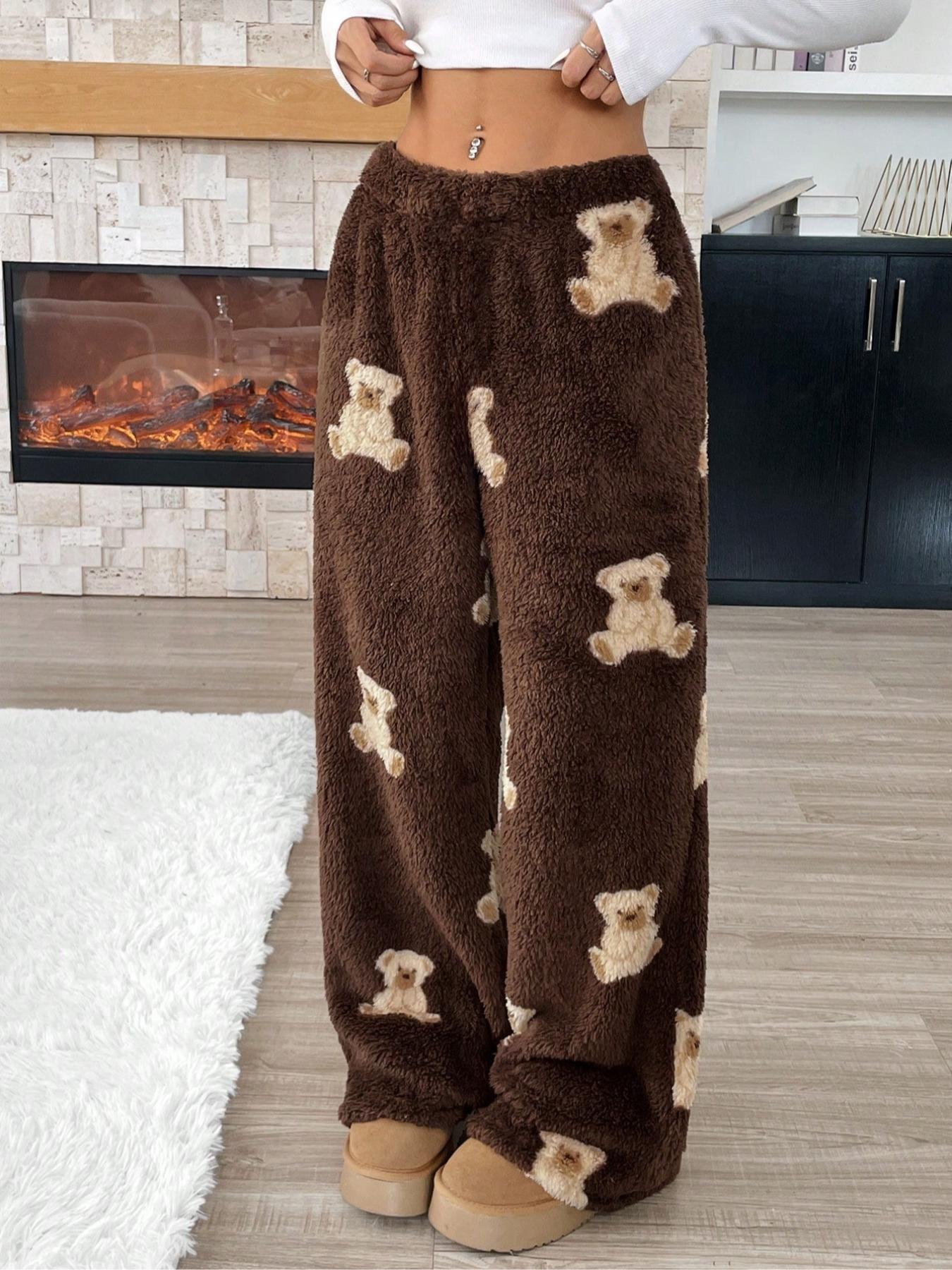 Leopard Print Wide-Leg Casual Pants