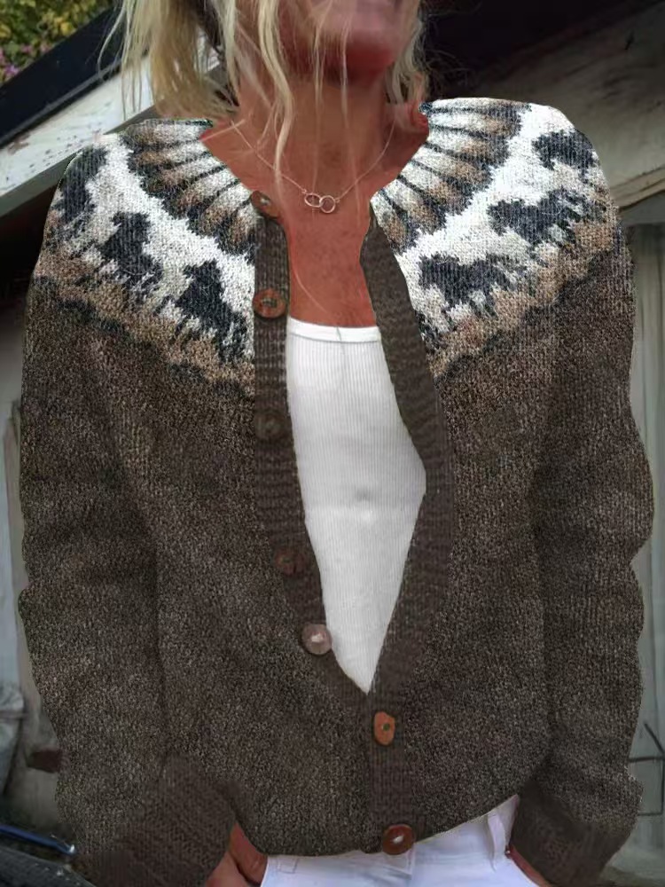 Women's Colorblock Open-Front Cardigan Sweater