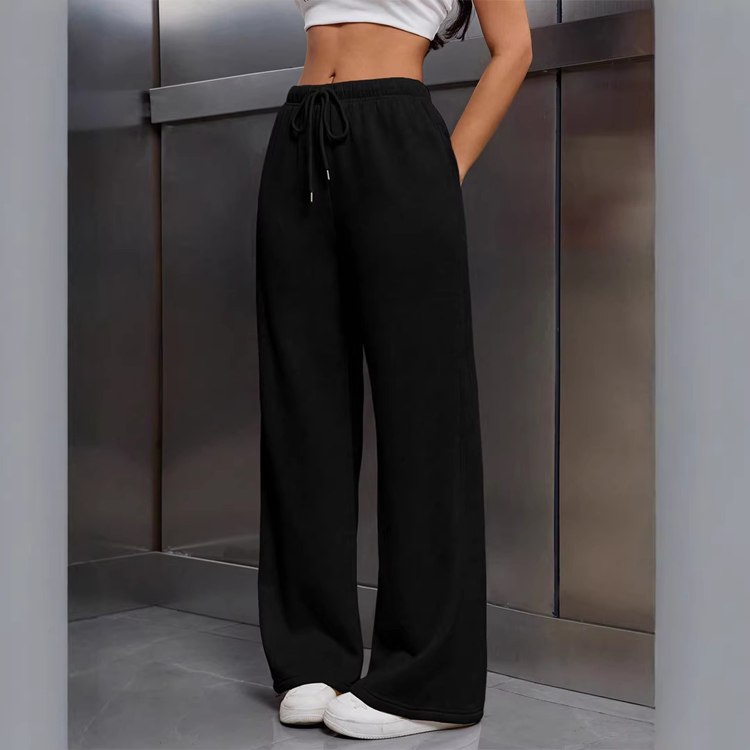 Women's Low-Rise Wide-Leg Casual Pants