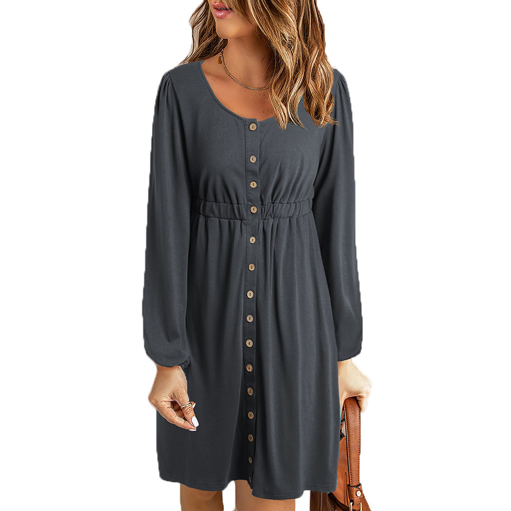 Women's Off-Shoulder Long-Sleeve Mini Dress with Waist Cinch