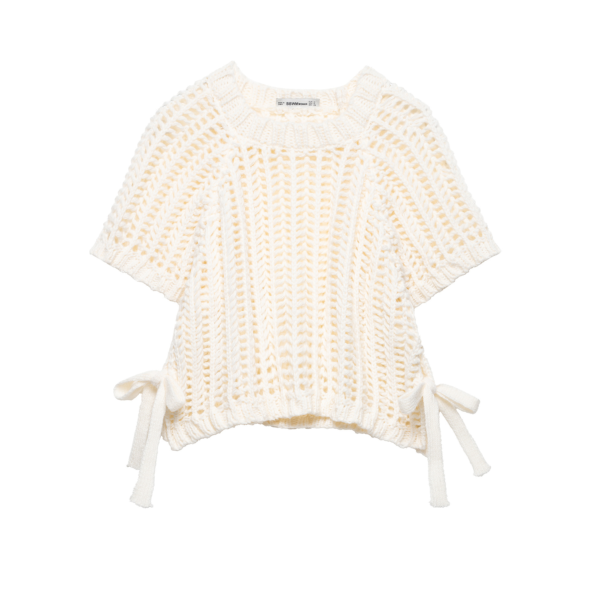 Women's Loose Pleated Short-Sleeve Knit Top