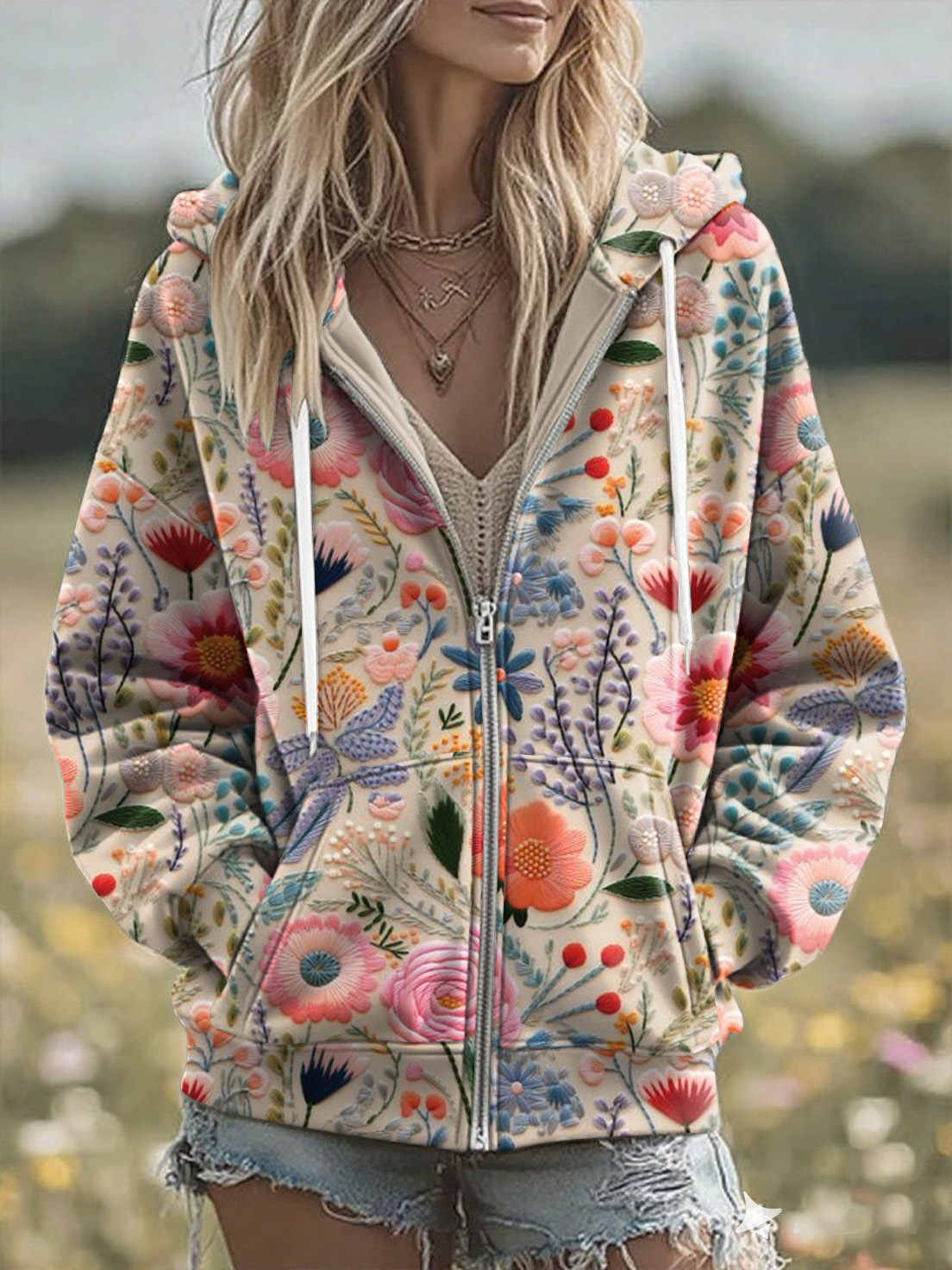 Women's Animal Skull Letter Plaid Print Hoodie