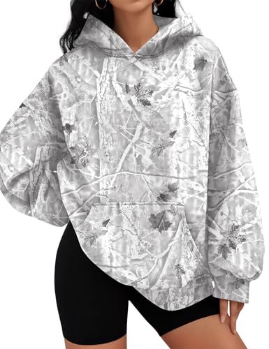 Women's Ocean Life Spiderweb Leaf Print Hoodie