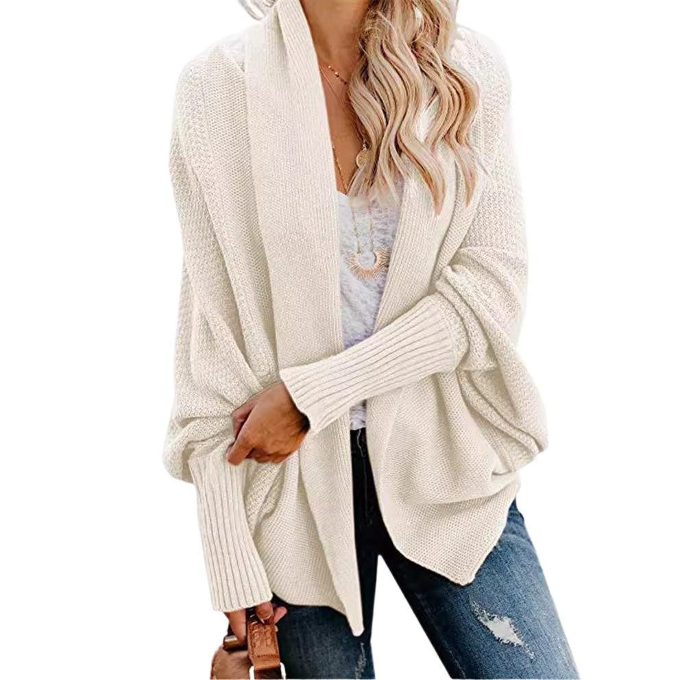 Women's Off-Shoulder Loose Knit Cardigan Sweater