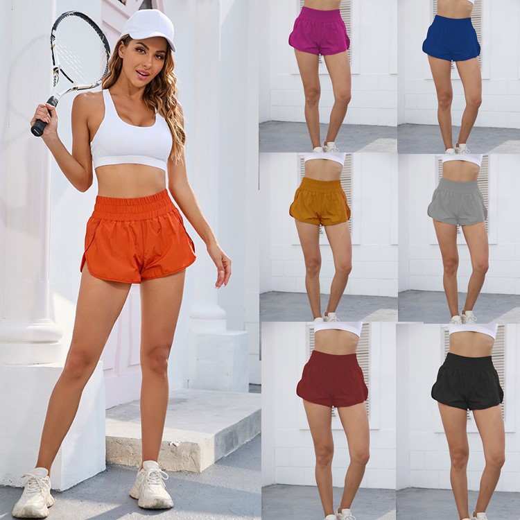 Women's Summer Casual Lounge Shorts, Polyamide, Loose Fit, Mid-Rise, 3-Inch