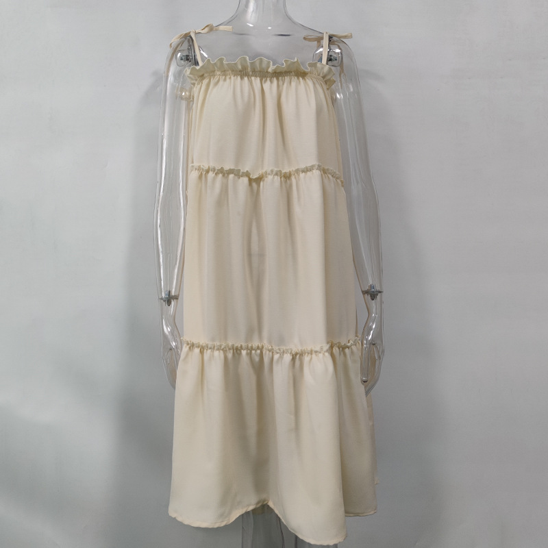 Women's Solid Color Sleeveless Cami Dress