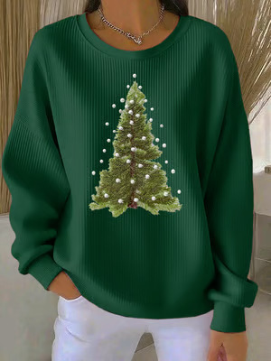 Christmas Pullover Women's Sweatshirt Oversized Crewneck