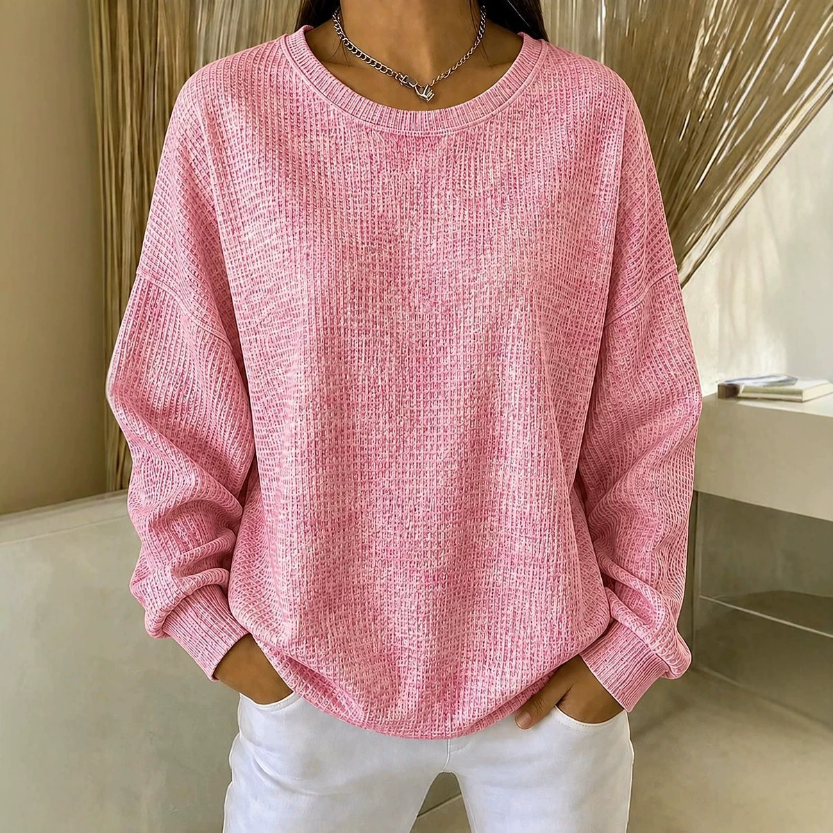 Women's Minimalist Elegant Printed Casual Sweatshirt