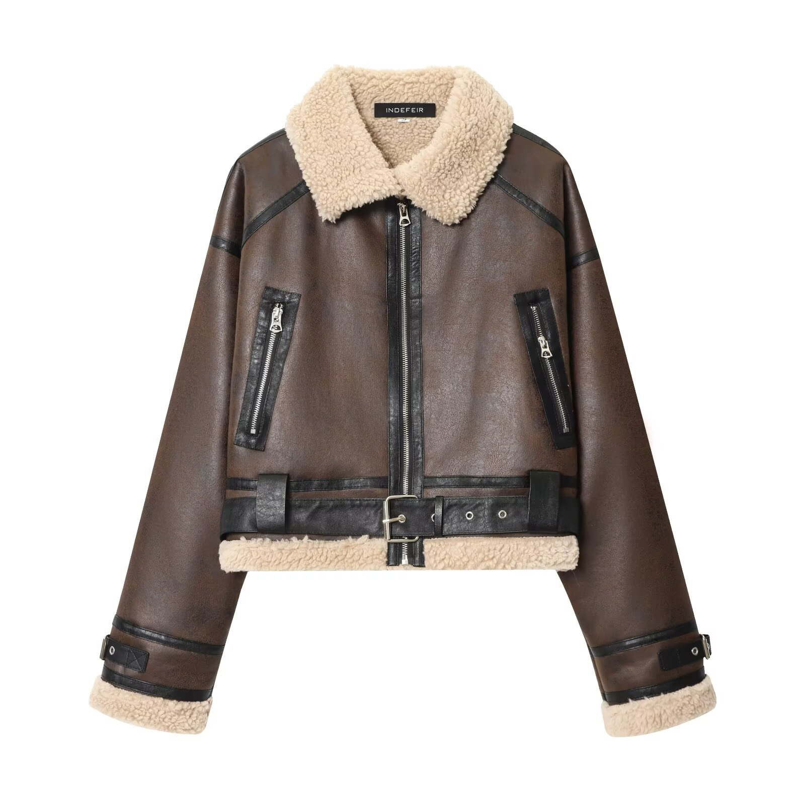Women's Reversible Short Jacket Warm Polyester