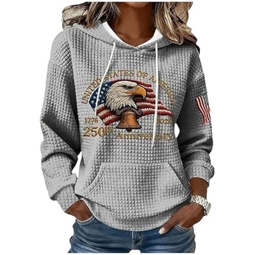 Women's Eagle Print Casual Hoodie