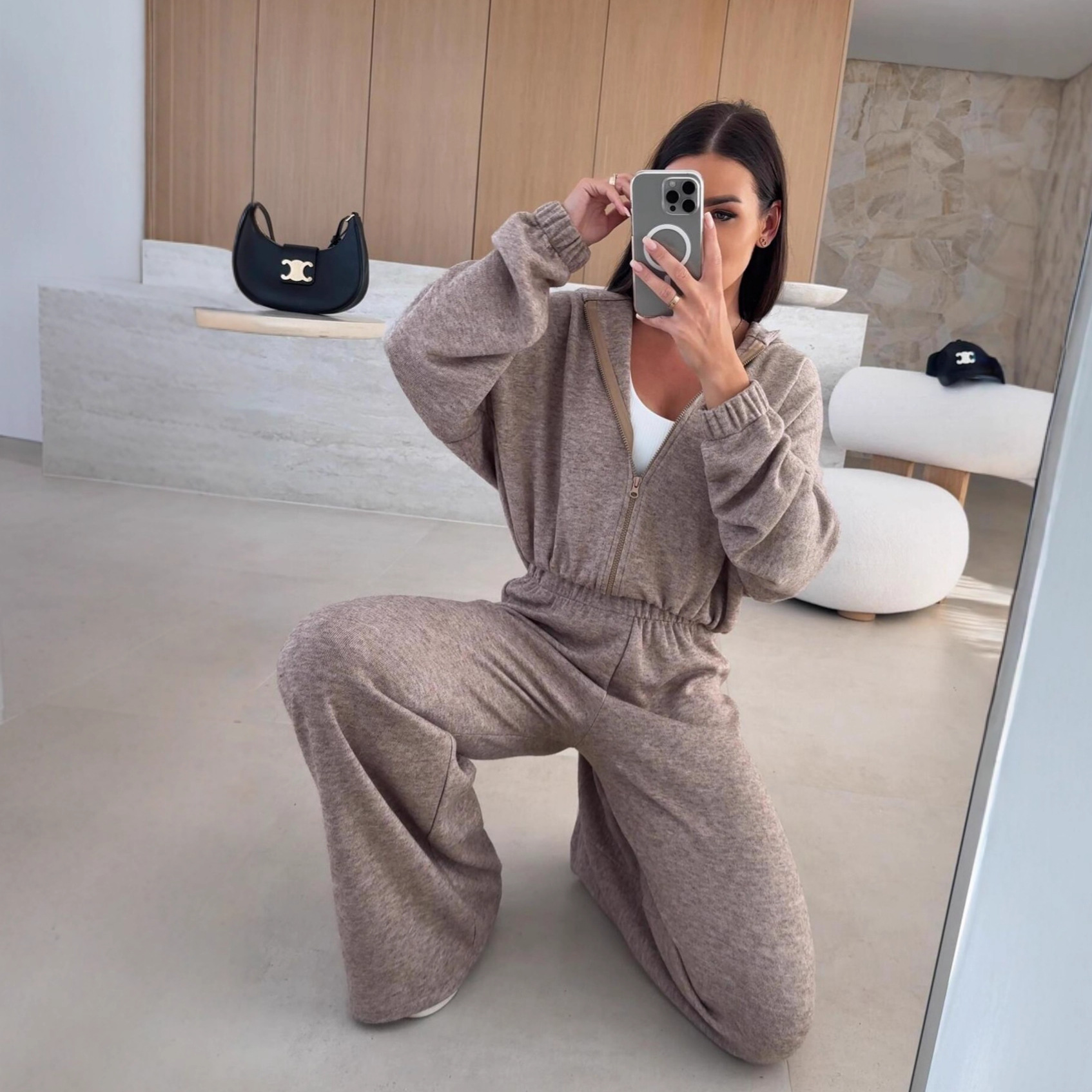 Women's Long Sleeve Casual Athleisure Two-Piece Set