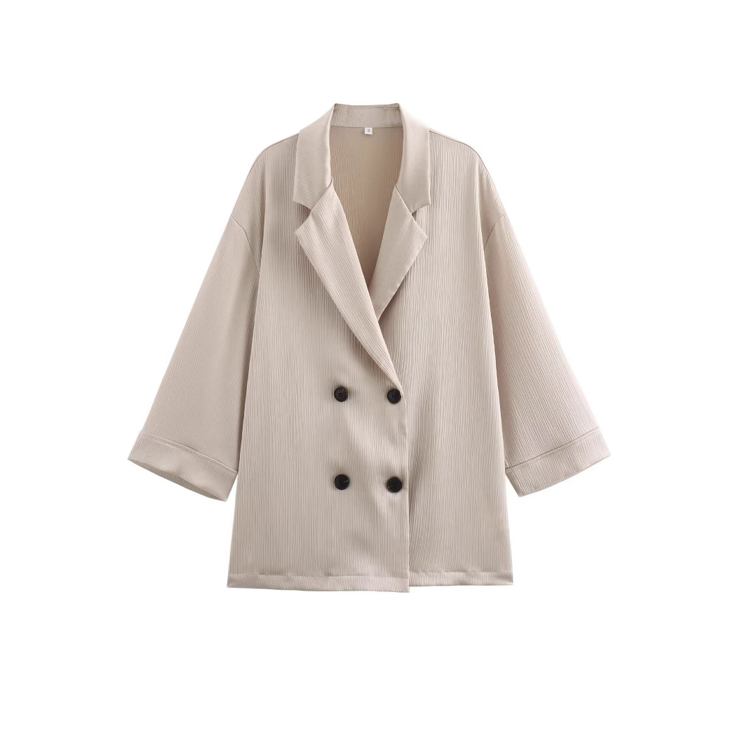 Women's Double-Breasted Blazer & Pants Set