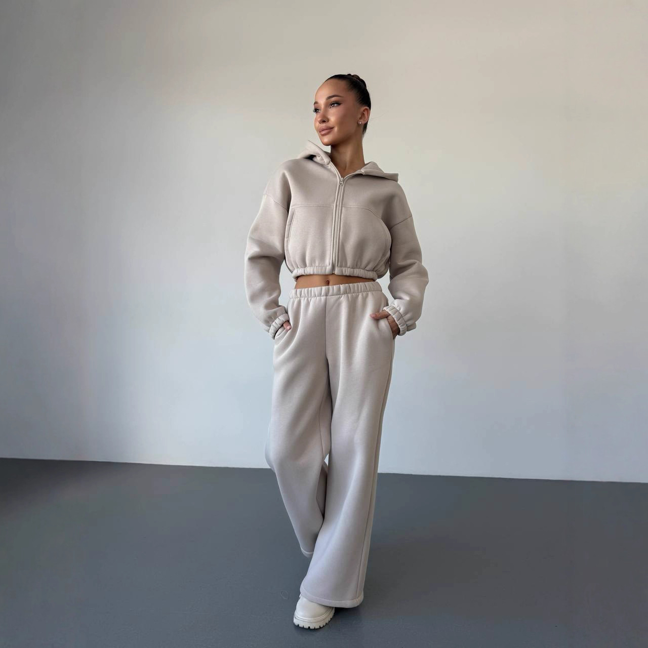 Women's Long Sleeve Sweatsuit Set Casual Two-Piece