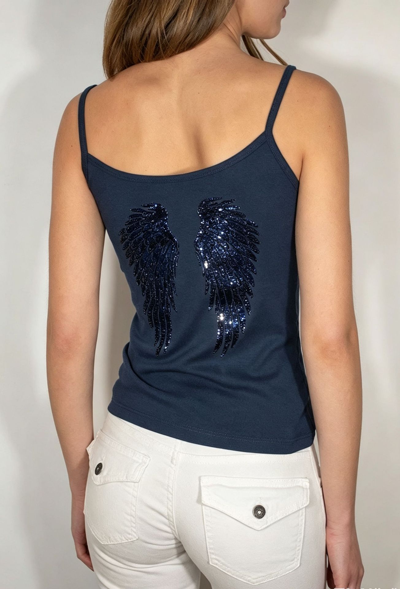 Women's Wing Sequin Embroidered Casual Two-Piece Set