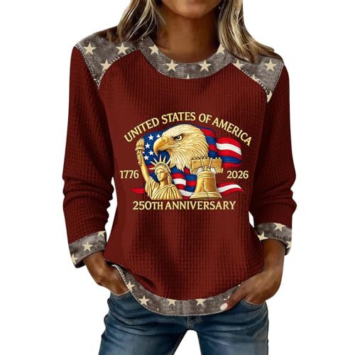 Women's Eagle Letter Print Crewneck Sweatshirt