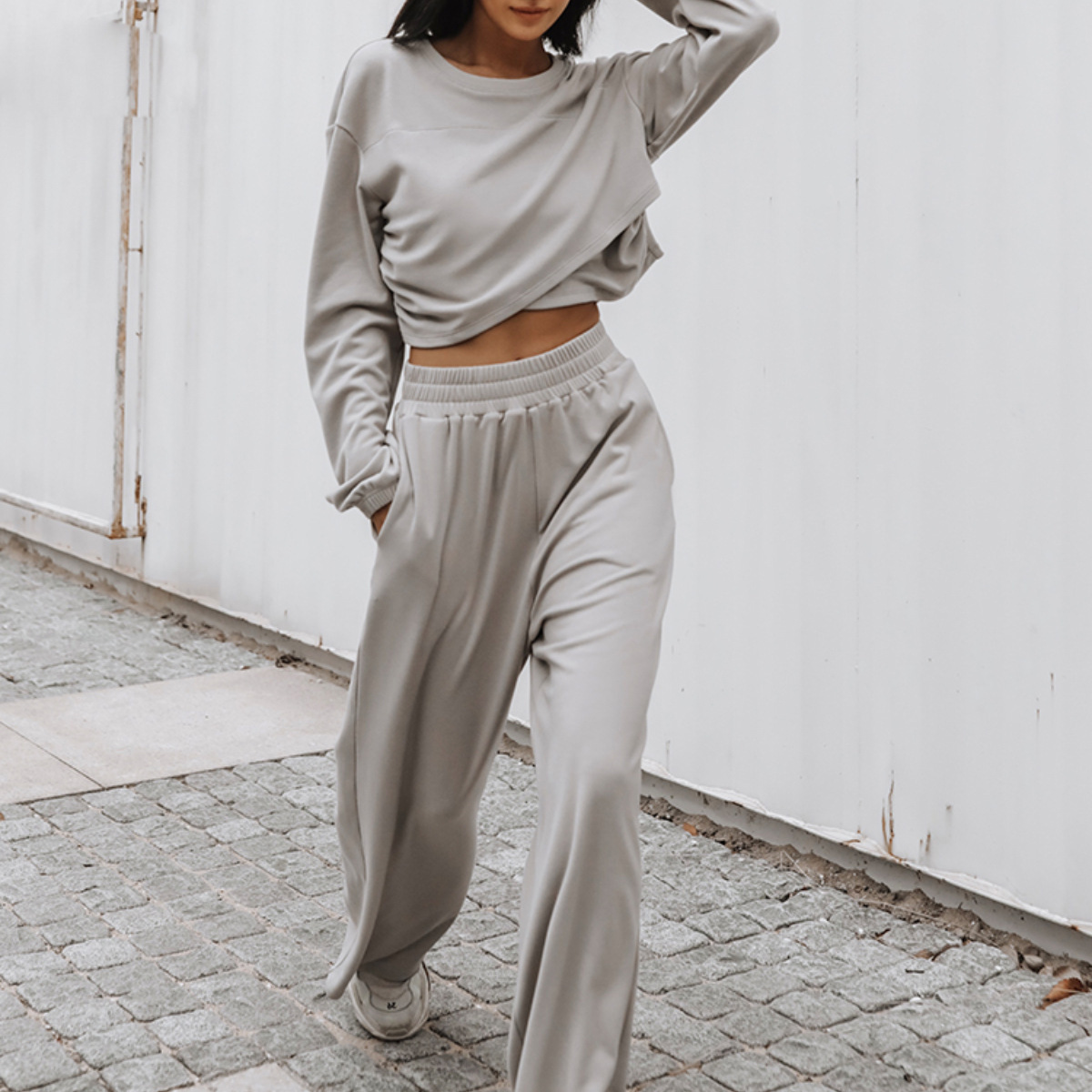Women's Fall Winter Casual Sportswear Hoodie and Pants Two-Piece Set