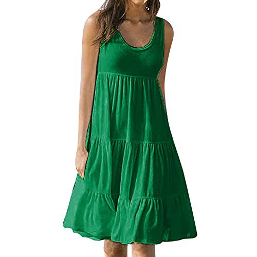 Women's Floral Print Ruched Bodycon Midi Dress Sleeveless Round Neck