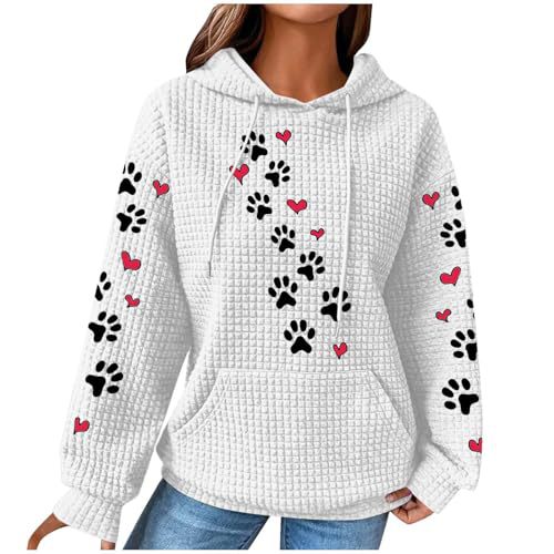 Women's Heart & Paw Print Hoodie