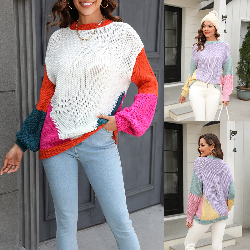 Women's Cable Knit V-Neck Pullover Sweater