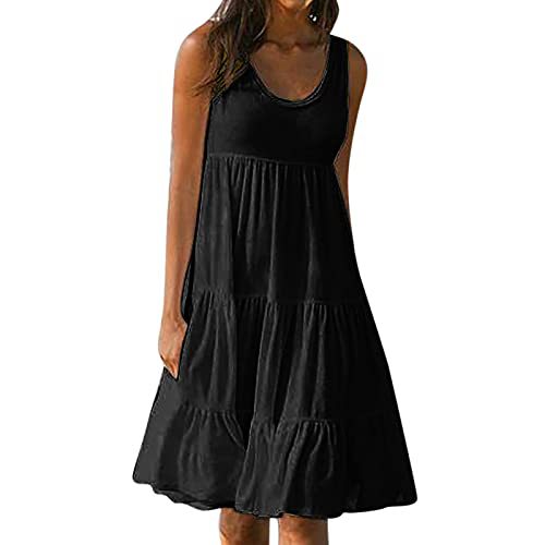 Women's Floral Print Ruched Bodycon Midi Dress Sleeveless Round Neck