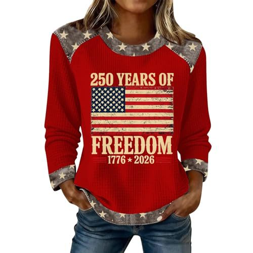 Women's Eagle Letter Print Crewneck Sweatshirt