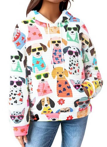 Women's Dog Mom Heart Paw Print Sweatshirt