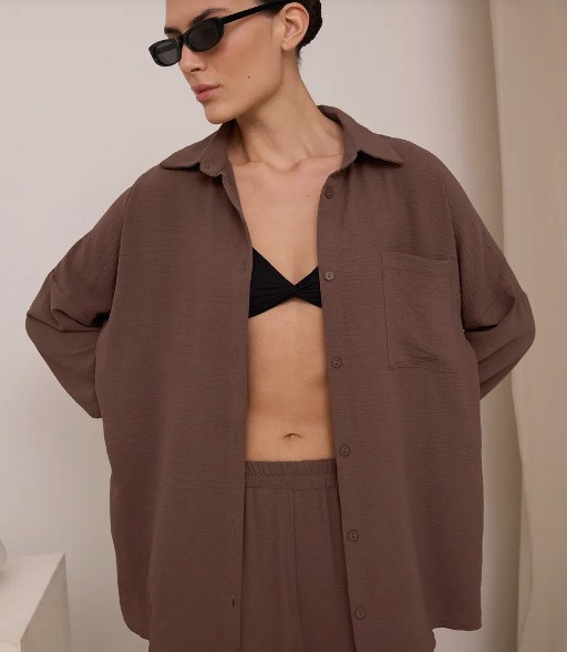 Women's Solid Color Cardigan and Wide-Leg Pants Set with Pockets