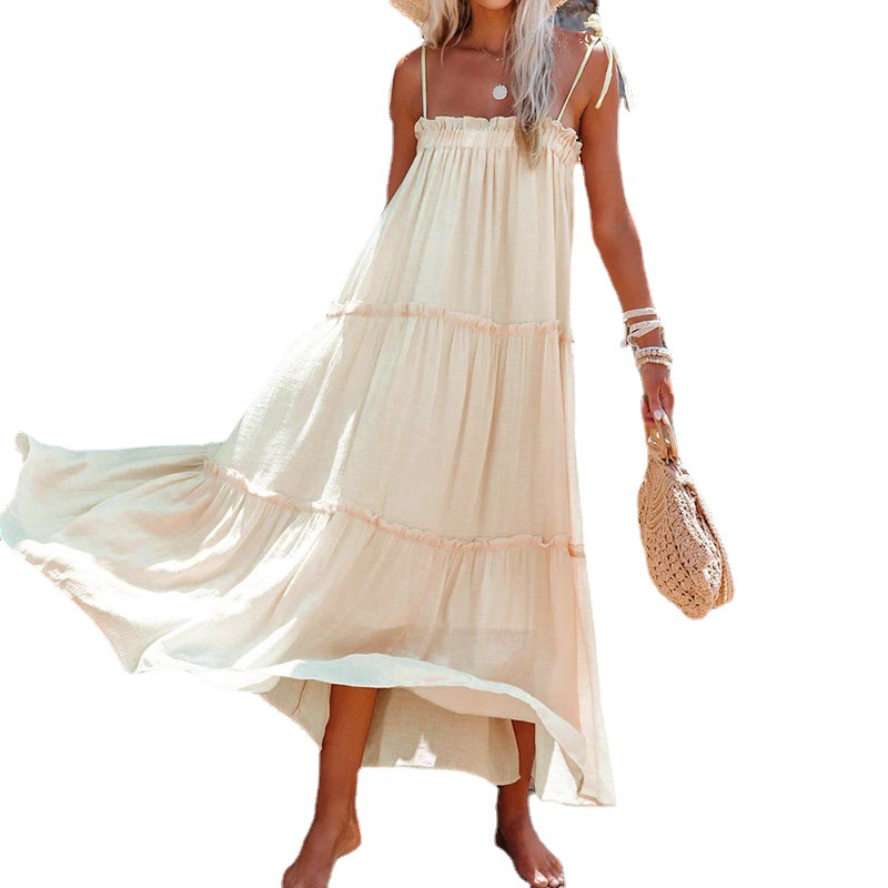 Women's Solid Color Sleeveless Cami Dress