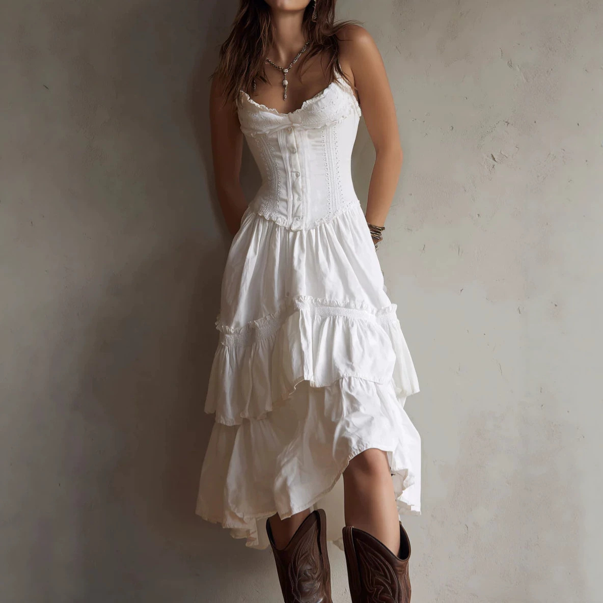 French Vintage Sleeveless Midi Dress Slim Fit Elegant