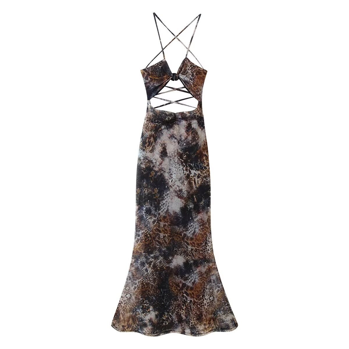 Halter Neck Open Back Bodycon Dress
